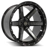 4PLAY Gen3 4P63 24x12 6x135mm & 6x5.5" Gloss Black w/ Brushed Face & Tinted Clear