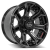 4PLAY Gen2 4P70 20x10 6x135mm & 6x5.5" Gloss Black w/ Brushed Face & Tinted Clear