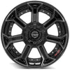 4PLAY Gen2 4P70 22x10 5x5" & 5x5.5" Gloss Black w/ Brushed Face & Tinted Clear
