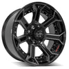 4PLAY Gen2 4P70 22x10 8x170mm Gloss Black w/ Brushed Face & Tinted Clear
