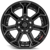 4PLAY Gen2 4P70 22x10 8x6.5" Gloss Black w/ Brushed Face & Tinted Clear