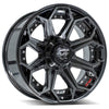4PLAY Gen2 4P80R 20x9 5x5" & 5x5.5" Gloss Black w/ Brushed Face & Tinted Clear