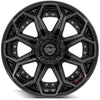 4PLAY Gen2 4P80R 20x10 5x5" & 5x5.5" Gloss Black w/ Brushed Face & Tinted Clear