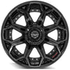 4PLAY Gen2 4P80R 20x10 6x135mm & 6x5.5" Gloss Black w/ Brushed Face & Tinted Clear