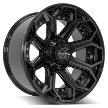Cargar imagen en el visor de la galería, 4PLAY Gen2 4P80R 20x10 6x135mm &amp; 6x5.5" Gloss Black w/ Brushed Face &amp; Tinted Clear