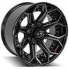4PLAY Gen2 4P80R 20x10 8x180mm Gloss Black w/ Brushed Face & Tinted Clear