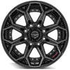 4PLAY Gen2 4P80R 20x10 8x6.5" Gloss Black w/ Brushed Face & Tinted Clear