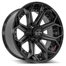 Cargar imagen en el visor de la galería, 4PLAY Gen2 4P80R 22x10 6x135mm &amp; 6x5.5" Gloss Black w/ Brushed Face &amp; Tinted Clear