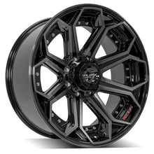 Cargar imagen en el visor de la galería, 4PLAY Gen2 4P80R 22x10 8x180mm Gloss Black w/ Brushed Face &amp; Tinted Clear