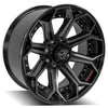 4PLAY Gen2 4P80R 22x10 8x6.5" Gloss Black w/ Brushed Face & Tinted Clear