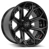 4PLAY Gen2 4P80R 22x12 5x5" & 5x5.5" Gloss Black w/ Brushed Face & Tinted Clear
