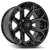 4PLAY Gen2 4P80R 22x12 8x170mm Gloss Black w/ Brushed Face & Tinted Clear