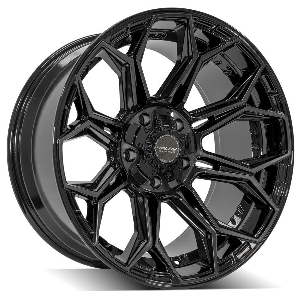 4PLAY Gen3 4P83 20x10 5x5" & 5x5.5" Gloss Black w/ Brushed Face & Tinted Clear