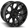 4PLAY Gen3 4P83 20x10 5x5" & 5x5.5" Gloss Black w/ Brushed Face & Tinted Clear