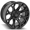 4PLAY Gen3 4P83 20x10 6x135mm & 6x5.5" Gloss Black w/ Brushed Face & Tinted Clear