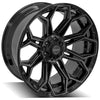 4PLAY Gen3 4P83 22x10 6x135mm & 6x5.5" Gloss Black w/ Brushed Face & Tinted Clear