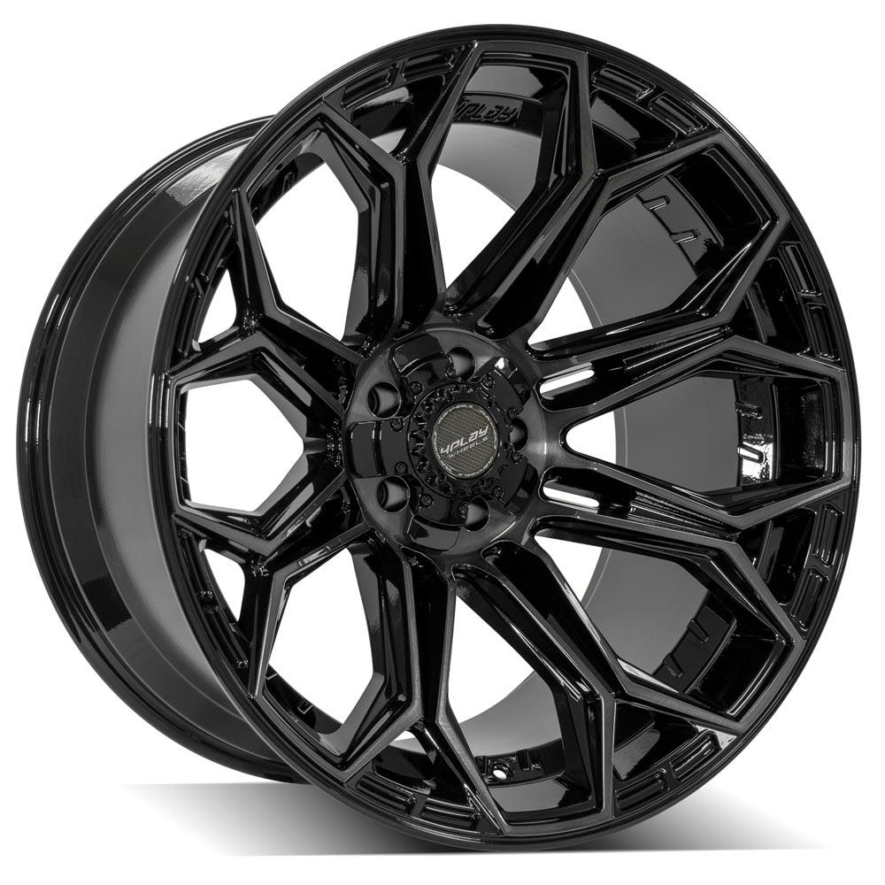 4PLAY Gen3 4P83 22x12 5x5" & 5x5.5" Gloss Black w/ Brushed Face & Tinted Clear