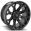 4PLAY Gen3 4P83 24x12 6x135mm & 6x5.5" Gloss Black w/ Brushed Face & Tinted Clear