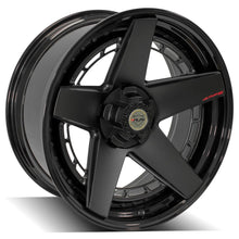 Load image into Gallery viewer, 4PLAY Forged Series 4PF5 22x10 5x5" &amp; 5x5.5" Matte Black Center w/ Gloss Black Barrel
