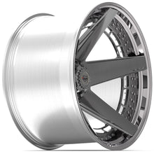 Load image into Gallery viewer, 4PLAY Forged Series 4PF5 24x14 6x135mm &amp; 6x5.5" Brushed w/ Tinted Clear Center &amp; Polished Barrel
