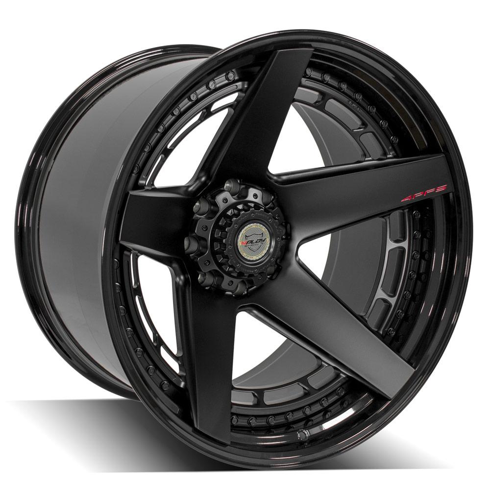 4PLAY Forged Series 4PF5 24x14 8x170mm Matte Black Center w/ Gloss Black Barrel