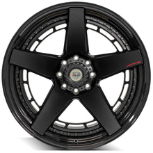 Cargar imagen en el visor de la galería, 4PLAY Forged Series 4PF5 24x14 8x180mm Matte Black Center w/ Gloss Black Barrel