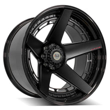 Cargar imagen en el visor de la galería, 4PLAY Forged Series 4PF5 24x14 8x180mm Matte Black Center w/ Gloss Black Barrel