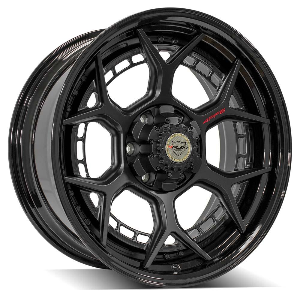 4PLAY Forged Series 4PF6 20x9 6x135mm & 6x5.5" Matte Black Center w/ Gloss Black Barrel