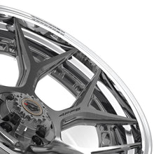 Cargar imagen en el visor de la galería, 4PLAY Forged Series 4PF6 22x10 5x5" &amp; 5x5.5" Brushed w/ Tinted Clear Center &amp; Polished Barrel