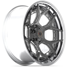 Cargar imagen en el visor de la galería, 4PLAY Forged Series 4PF6 22x10 5x5" &amp; 5x5.5" Brushed w/ Tinted Clear Center &amp; Polished Barrel