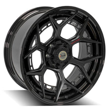 Cargar imagen en el visor de la galería, 4PLAY Forged Series 4PF6 22x10 6x135mm &amp; 6x5.5" Matte Black Center w/ Gloss Black Barrel