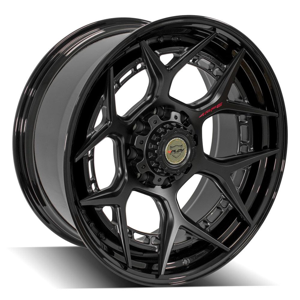 4PLAY Forged Series 4PF6 22x10 8x170mm Matte Black Center w/ Gloss Black Barrel