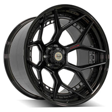 Cargar imagen en el visor de la galería, 4PLAY Forged Series 4PF6 24x14 6x135mm &amp; 6x5.5" Matte Black Center w/ Gloss Black Barrel