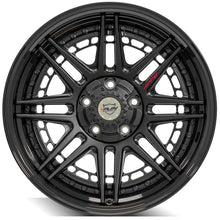 Load image into Gallery viewer, 4PLAY Forged Series 4PF8 20x9 5x5" &amp; 5x5.5" Matte Black Center w/ Gloss Black Barrel