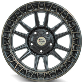 4PLAY Sport Series 4PS12 20x9 5x150mm Satin Machined w/ Bronze