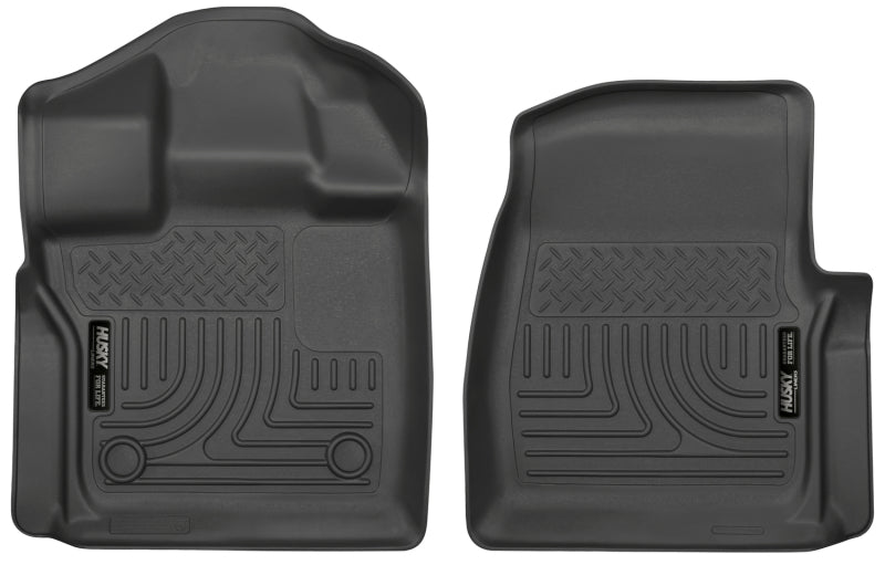 Husky Liners 15-23 Ford F-150 Standard Cab Pickup WeatherBeater Revestimientos de piso delanteros negros
