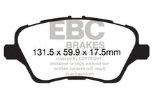 Cargar imagen en el visor de la galería, Pastillas de freno delanteras EBC 13+ Ford Fiesta 1.6 Turbo ST Greenstuff