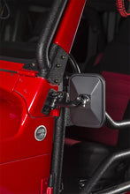 Cargar imagen en el visor de la galería, Rugged Ridge 97-18 Jeep Wrangler Textured Black Rectangular Stubby Trail Mirror Kit