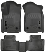 Cargar imagen en el visor de la galería, Husky Liners 16-22 Dodge Durango Weatherbeater Black Front &amp; 2nd Seat Floor Liners