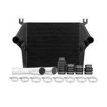 Cargar imagen en el visor de la galería, Mishimoto 03-07 Dodge 5.9L Cummins Intercooler Kit con tubos (negro)
