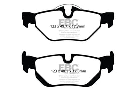 EBC 13+ BMW X1 2.0 Turbo (28i) Pastillas de freno traseras Yellowstuff