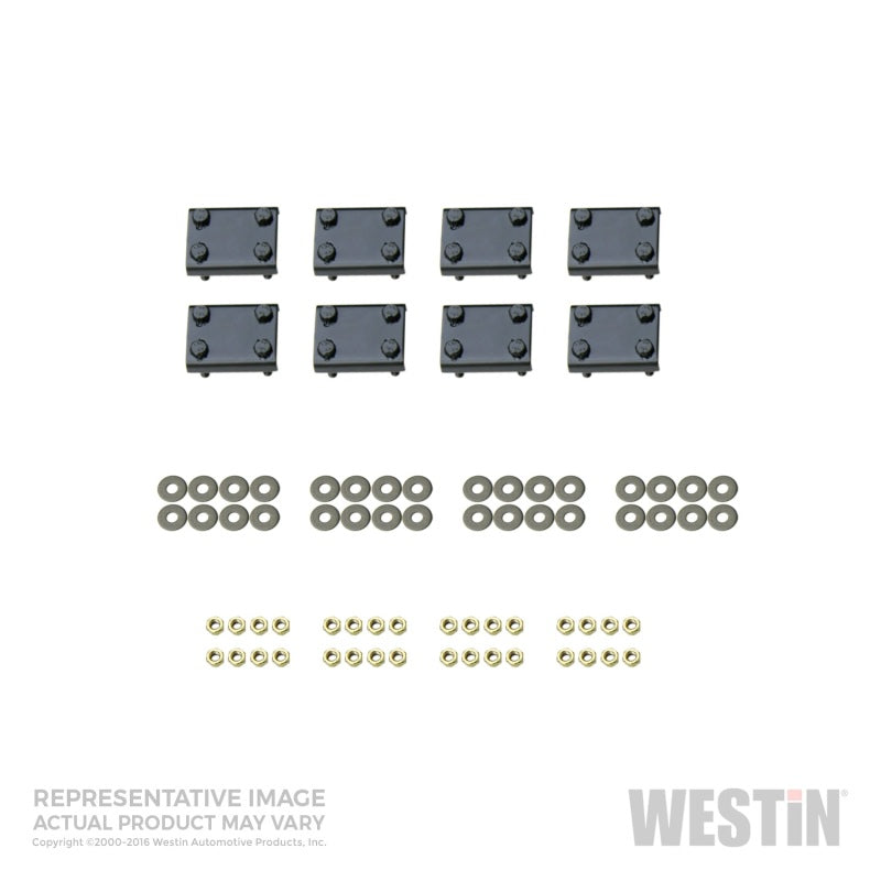 Westin 2005-2018 Toyota Tacoma Ext/Dbl Cab Premier Oval Nerf Kit de montaje de barra de paso - Negro