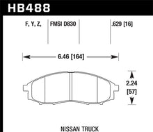 Cargar imagen en el visor de la galería, Hawk 00-04 Nissan Xtrerra / 03-04 Nissan Frontier LTS Street Front Brake Pads