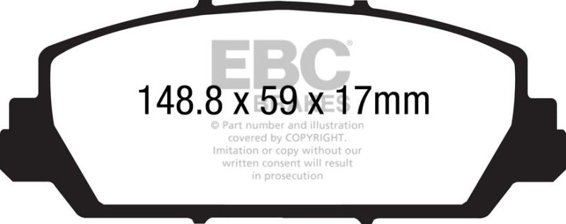 EBC 12+ Acura RDX 3.5 Pastillas de freno delanteras Greenstuff
