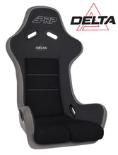 Cargar imagen en el visor de la galería, PRP Delta Composite Seat- Black/Grey (PRP Silver Outline/Delta Silver- Silver Stitching)