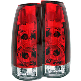 ANZO 1999-2000 Cadillac Escalade luces traseras rojas/transparentes - Nueva generación