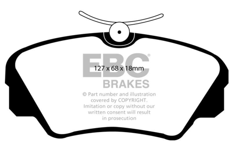 EBC 97-01 Cadillac Catera 3.0 Pastillas de freno delanteras Greenstuff
