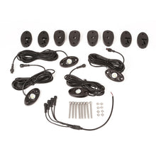 Cargar imagen en el visor de la galería, Rugged Ridge 07-18 Jeep Wrangler JK White 4-Piece LED Rock Light Kit