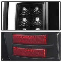 Cargar imagen en el visor de la galería, Spyder 07-13 GMC Sierra 1500 V2 Light Bar LED Tail Lights - Black (ALT-YD-GS07V2-LBLED-BK)