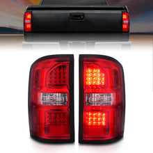 Cargar imagen en el visor de la galería, ANZO 2014-2018 GMC Sierra luces traseras LED carcasa negra lente roja/transparente